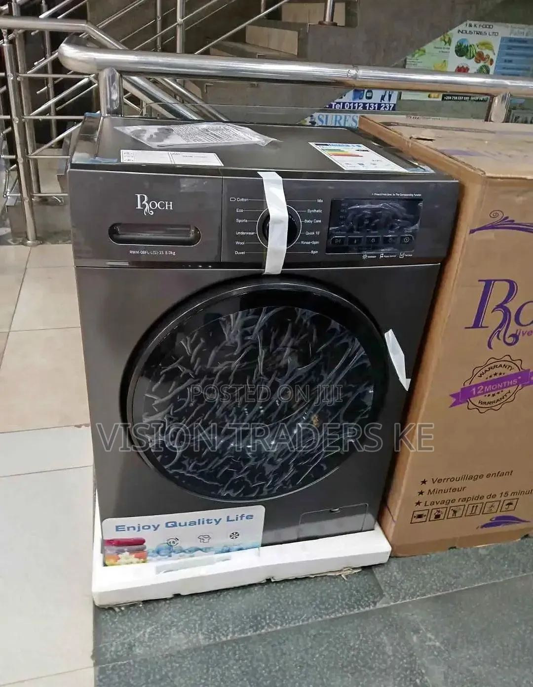 Roch 8kg Full Automatic Front Load Washing Machine
