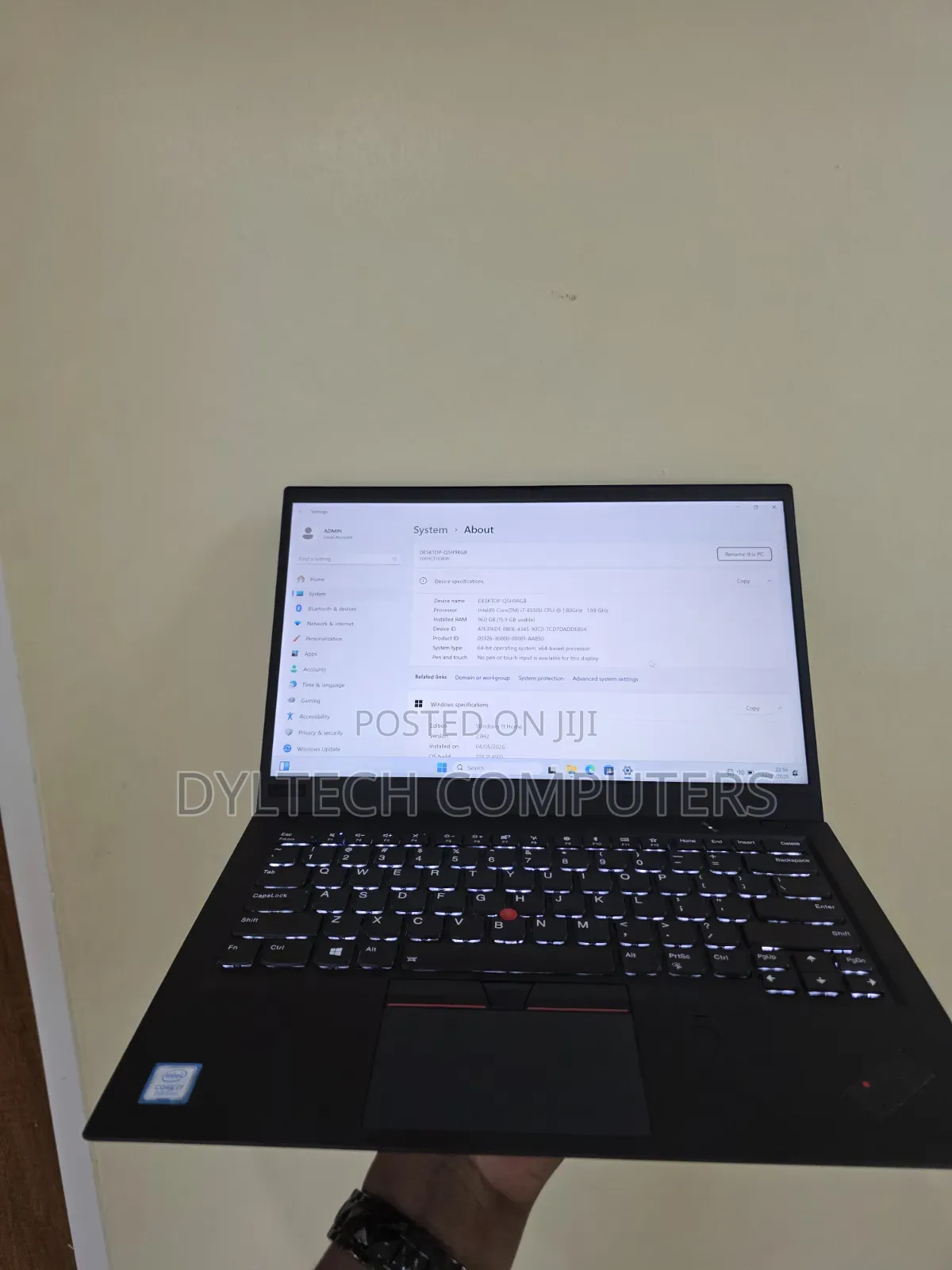 Laptop Lenovo ThinkPad X1 Carbon 16GB Intel Core i7 SSD 256GB