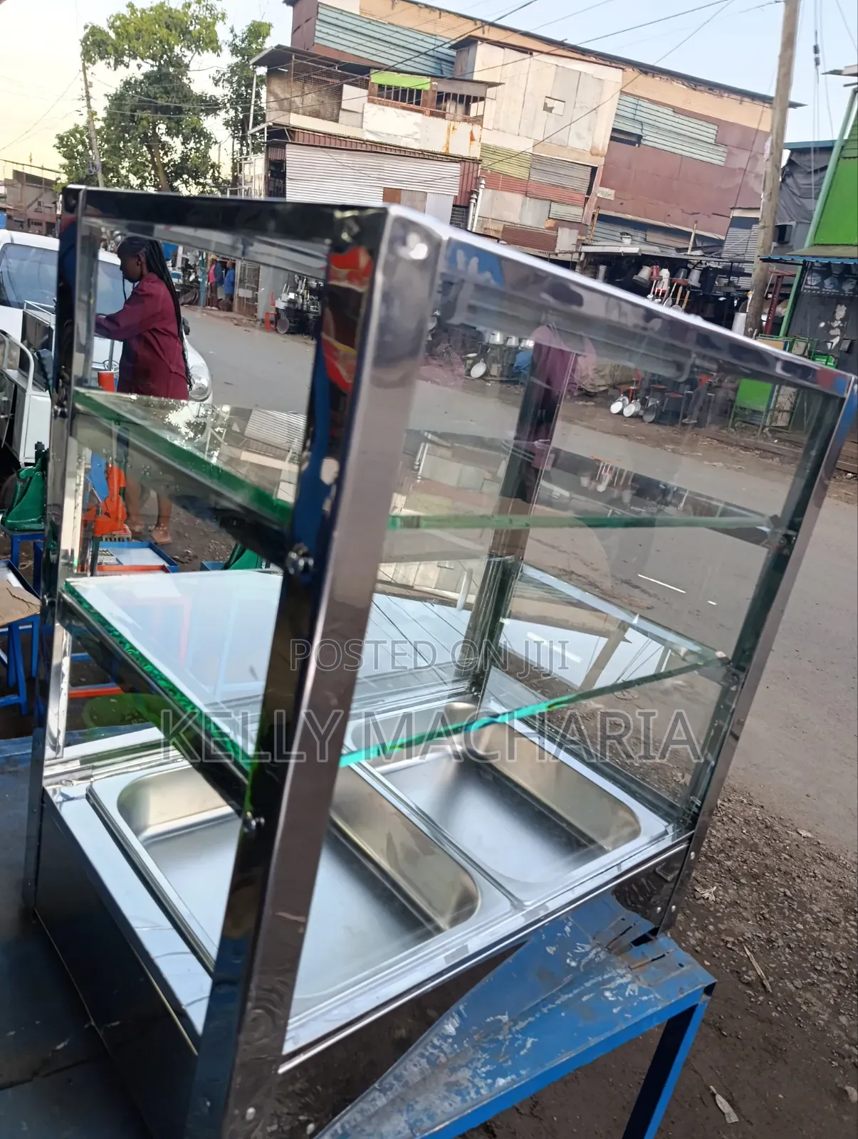 Stainless Three Layers Medium Sizes Food Warmers and Display