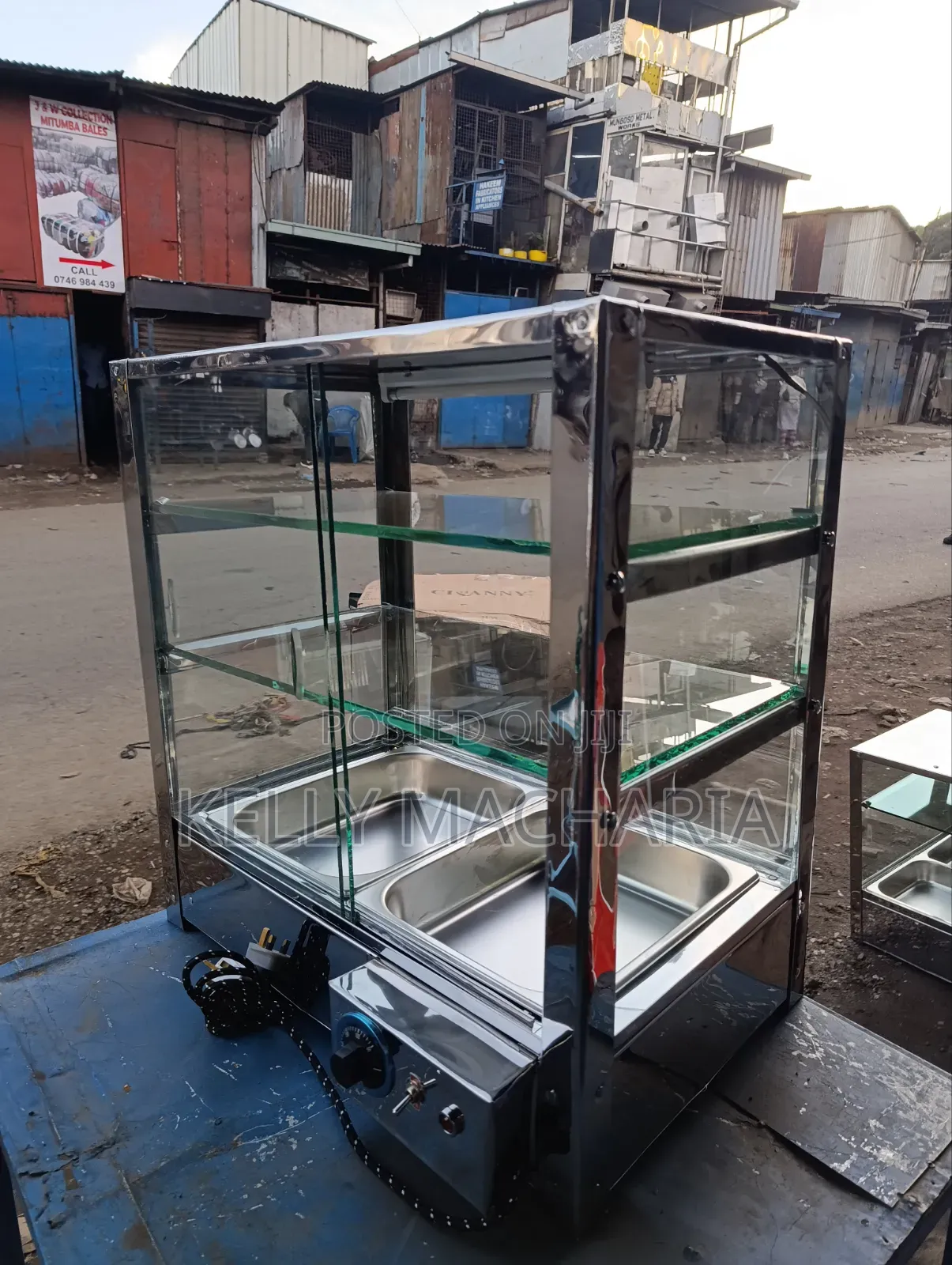 Stainless Three Layers Medium Sizes Food Warmers and Display