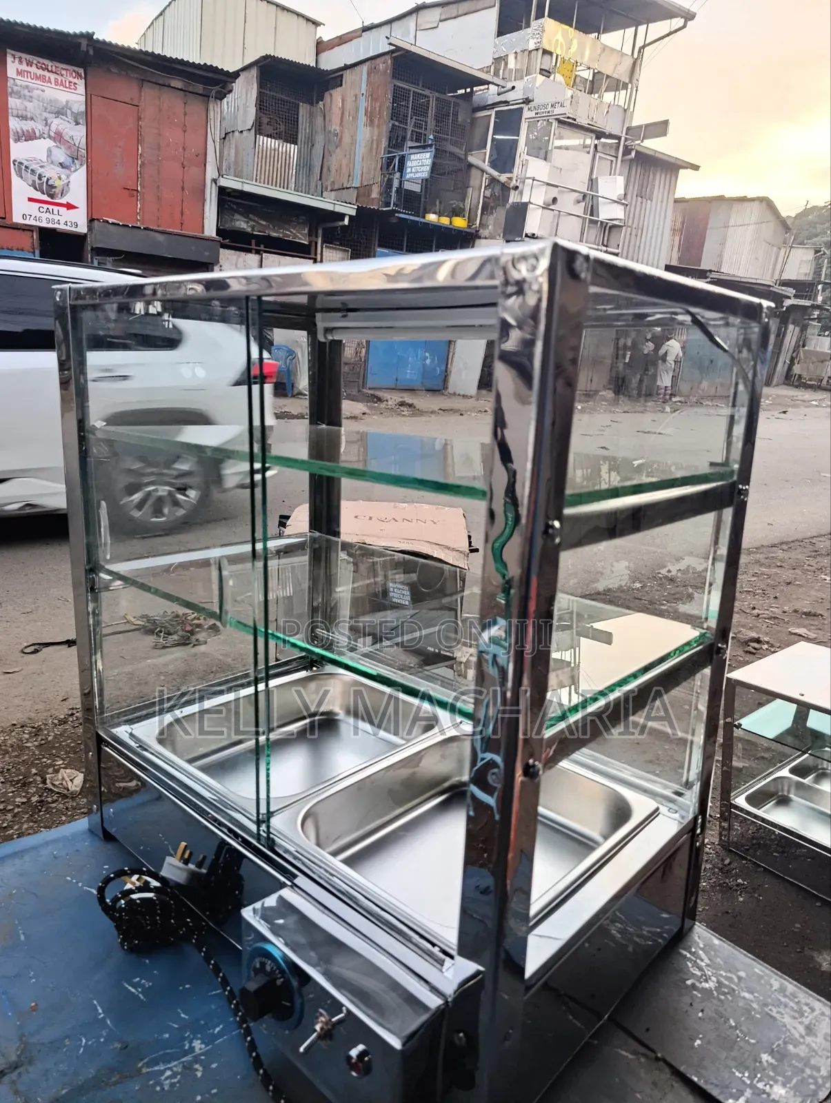 Stainless Three Layers Medium Sizes Food Warmers and Display