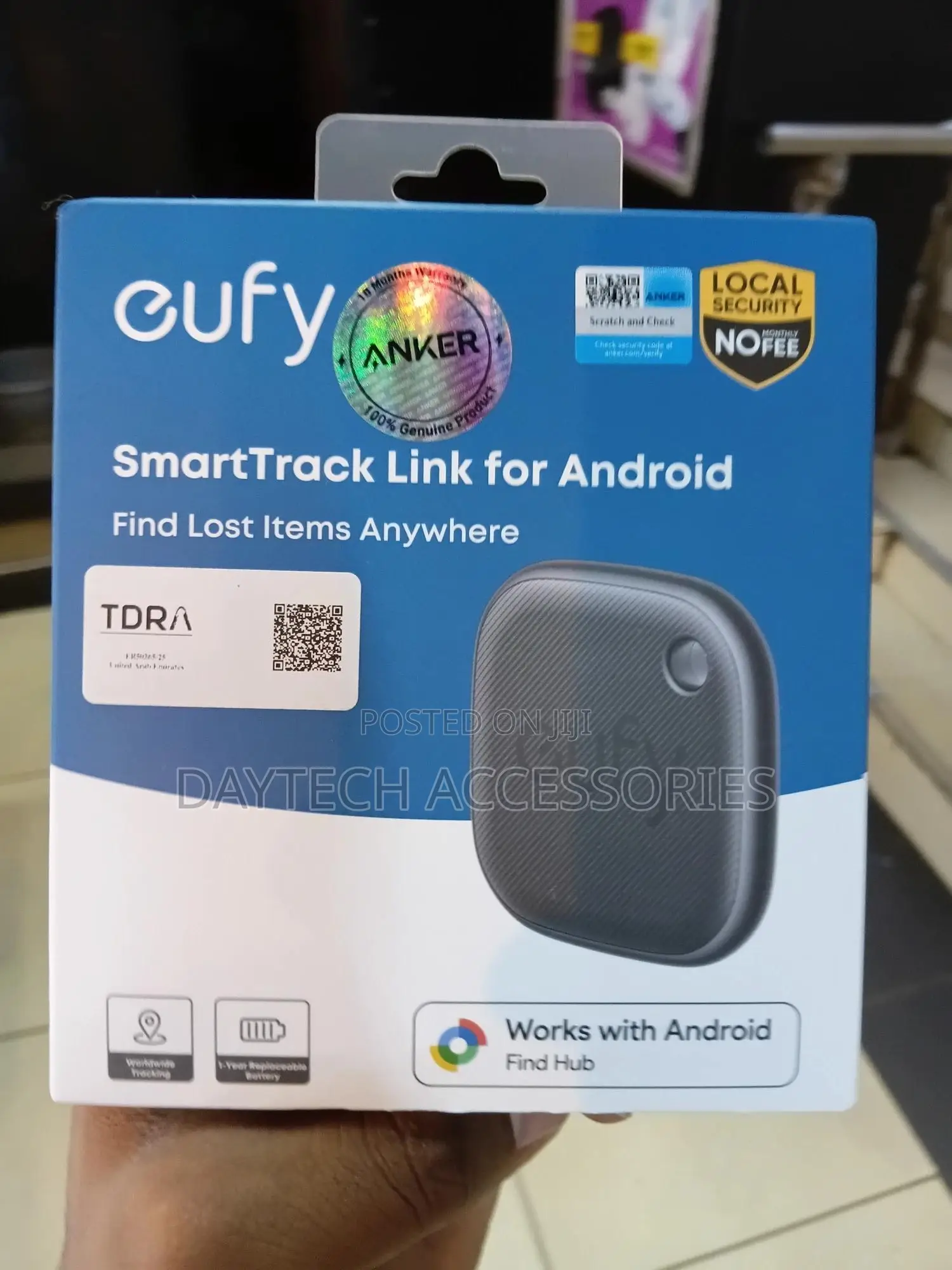 This Is a Eufy Security Smarttrack Link for Android by Anker