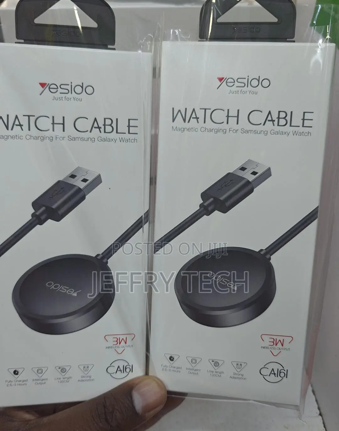 Yesido Ca161 Usb-a Samsung Watch Charging Cable, 1m Black
