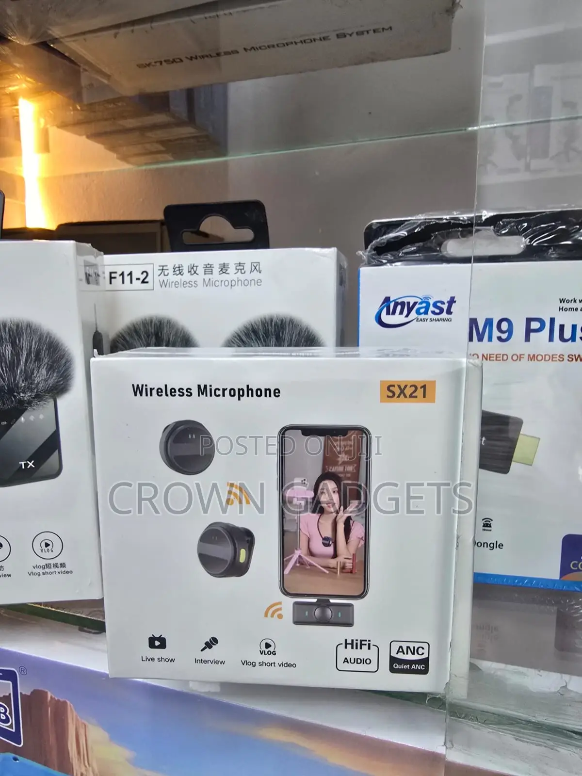 Sx21 Wireless Microphone Kit Anc Noise Reduction Vlog