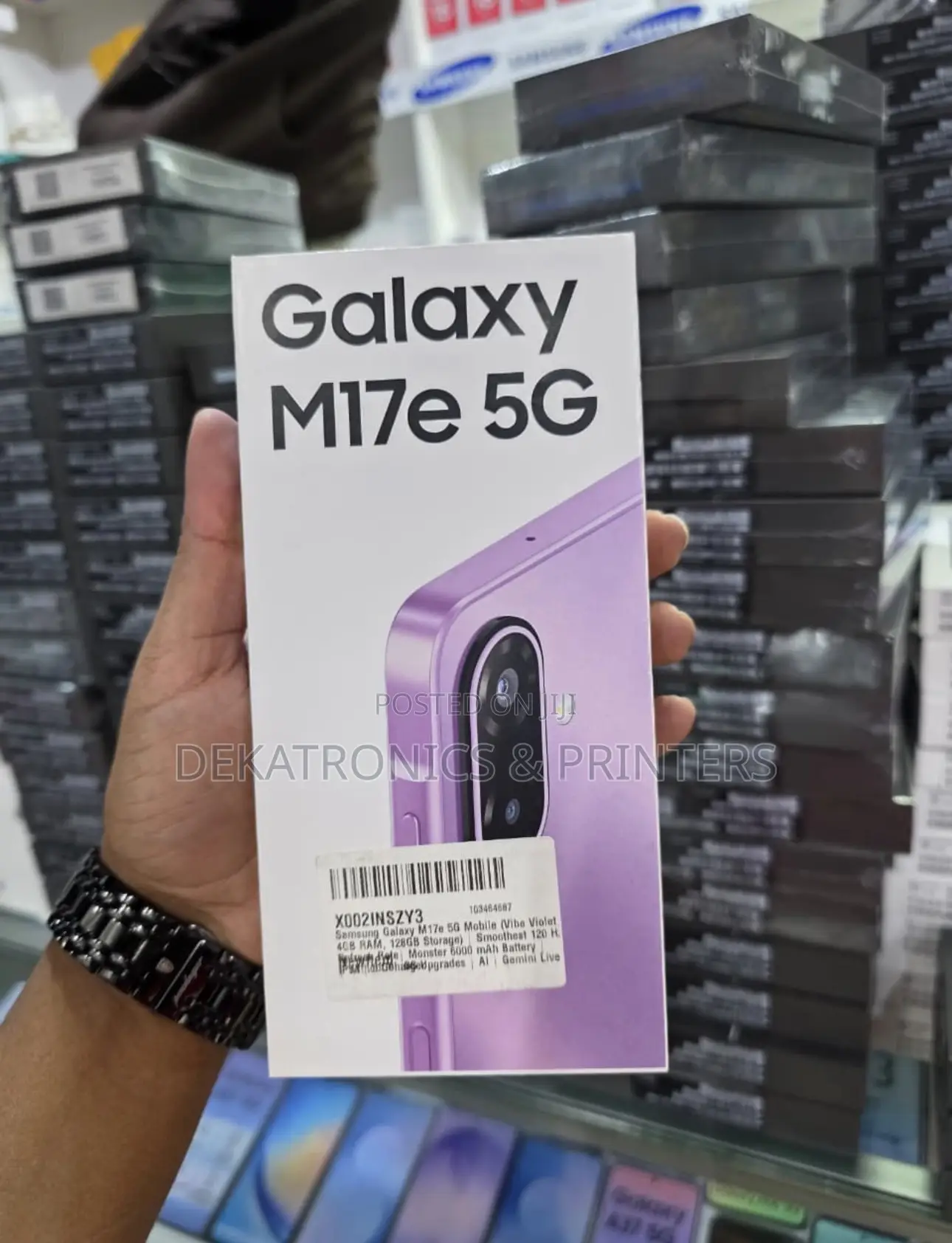 New Samsung Galaxy M17 5G 128 GB Blue