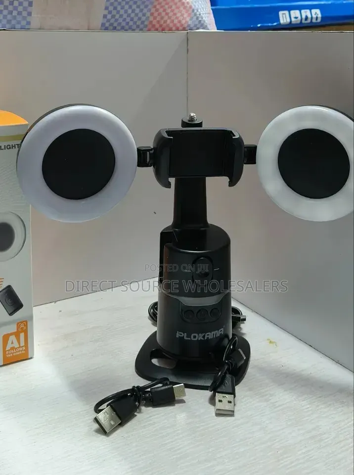 Smart Ai Gimbal 360 Rotation A20 Pro Phone Holder With Led Light