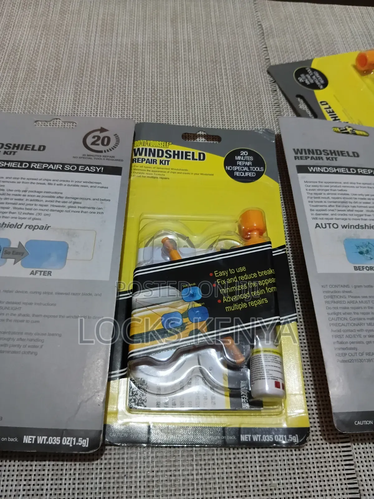 20 Minutes Windshield Repair Kit