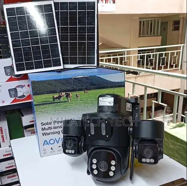 Triple Lens 4g Solar PTZ Camera -7895