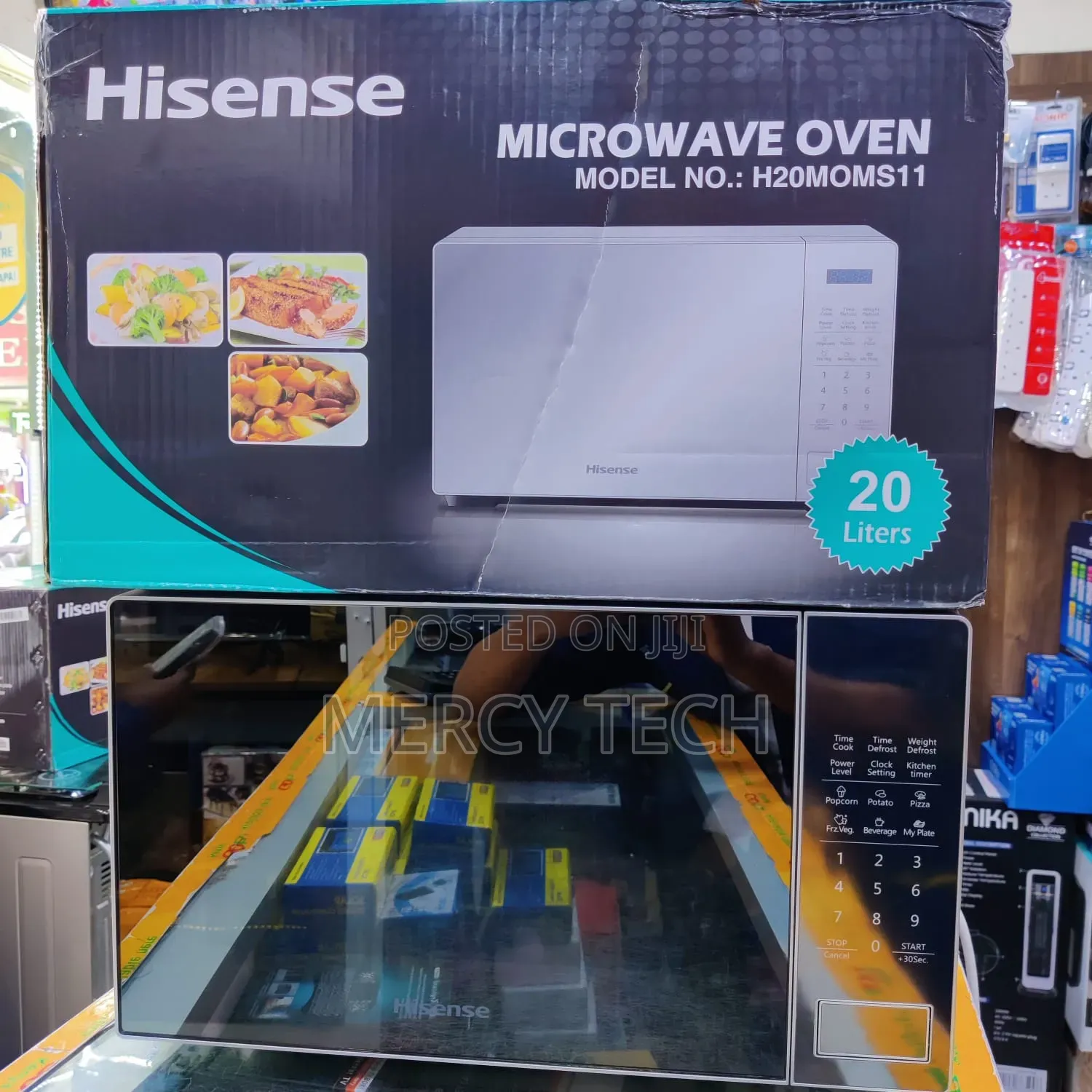 Hisense 20l Digital Microwave Oven Silver – Model H20moms11