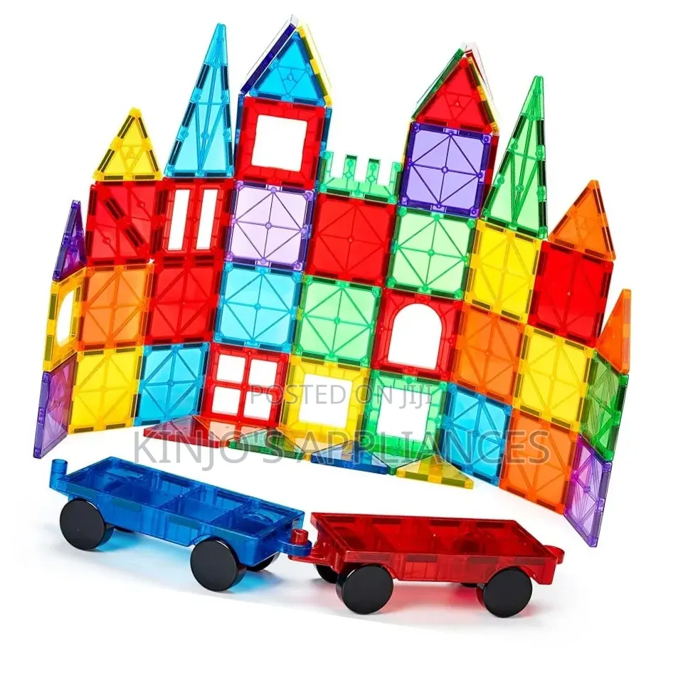 Magnetic Tiles, 100pcs Building Blocks, Magnets Building Set