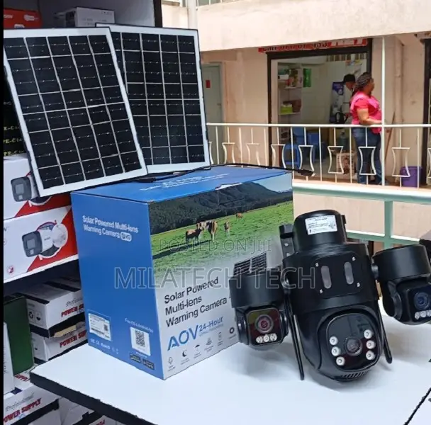 Triple Lens 4g Solar Powered CCTV Camera Tyiuo