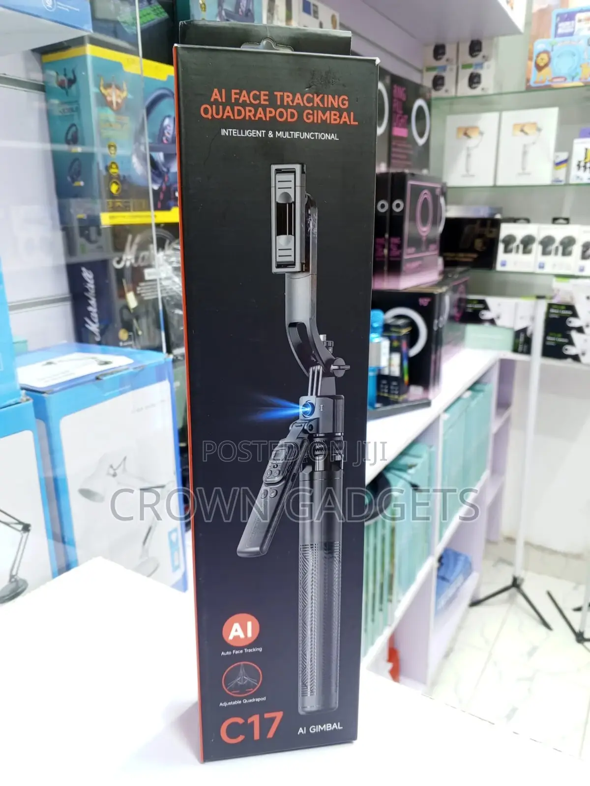 C17 Ai Face Tracking Gimbal 360° Selfie Stick Tripod