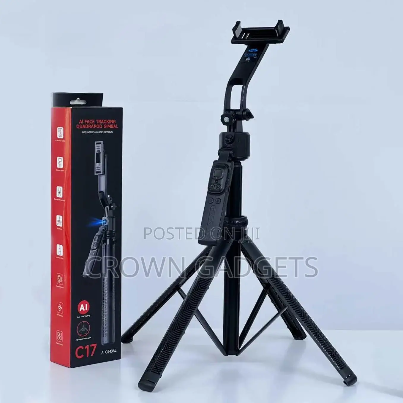 C17 360° Auto Tracking Gimbal Bluetooth Remote Stand