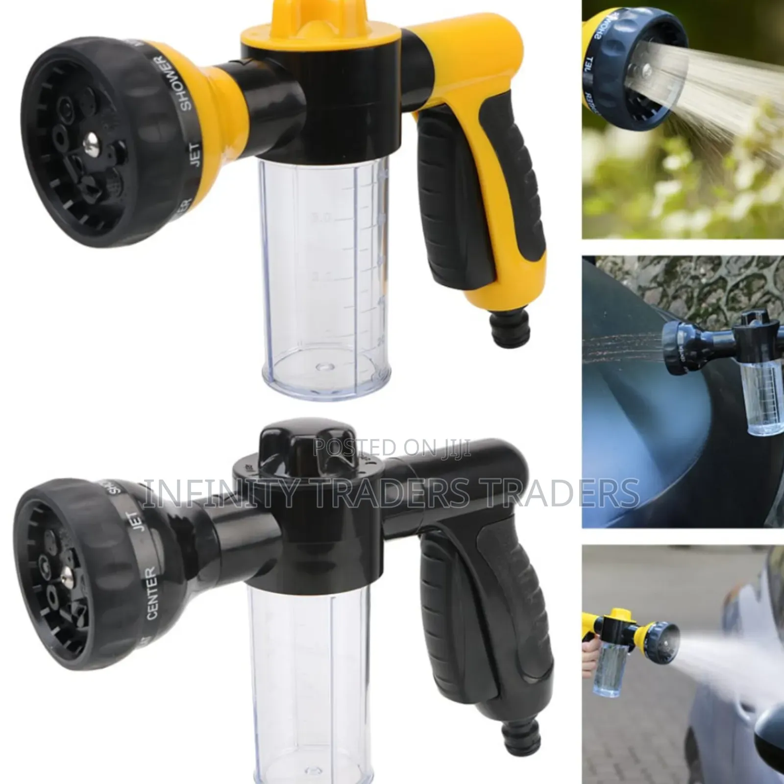 Portable Car Wash Gun Cleaning Tool Automatic Foam Spray Gun