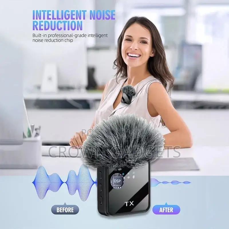 F11-2 Wireless Lavalier Mic With Furry Windshield Set