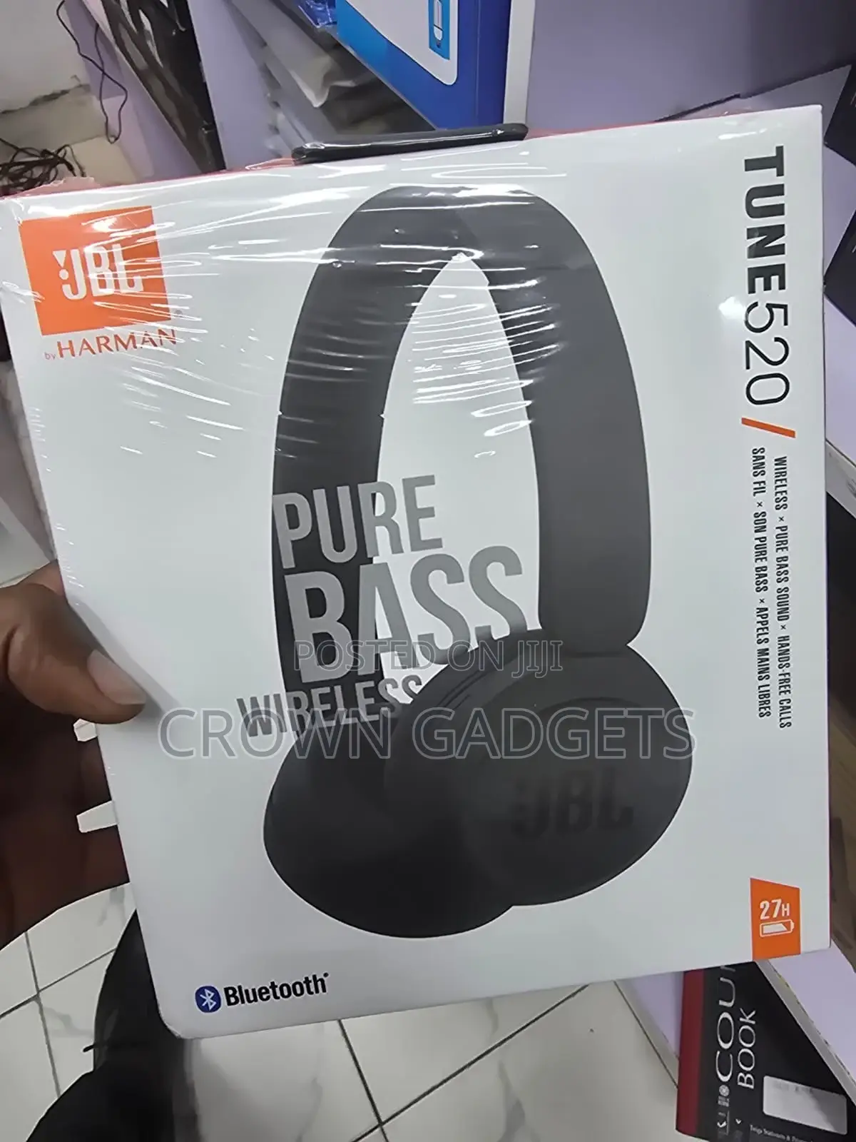 JBL Tune 520 Wireless Headphones Bluetooth 5.3 Pure Bass