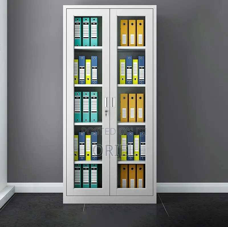 Office Cabinets : Office Glass Door Document Storage Cabinet