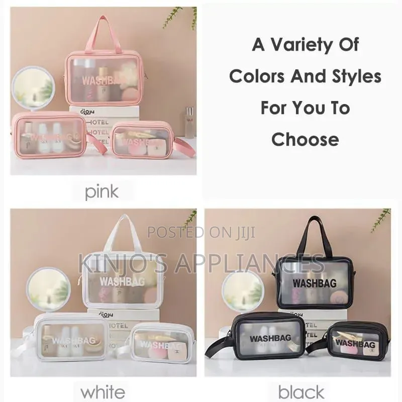 3 in 1 Waterproof Cosmetics/Wash Bags