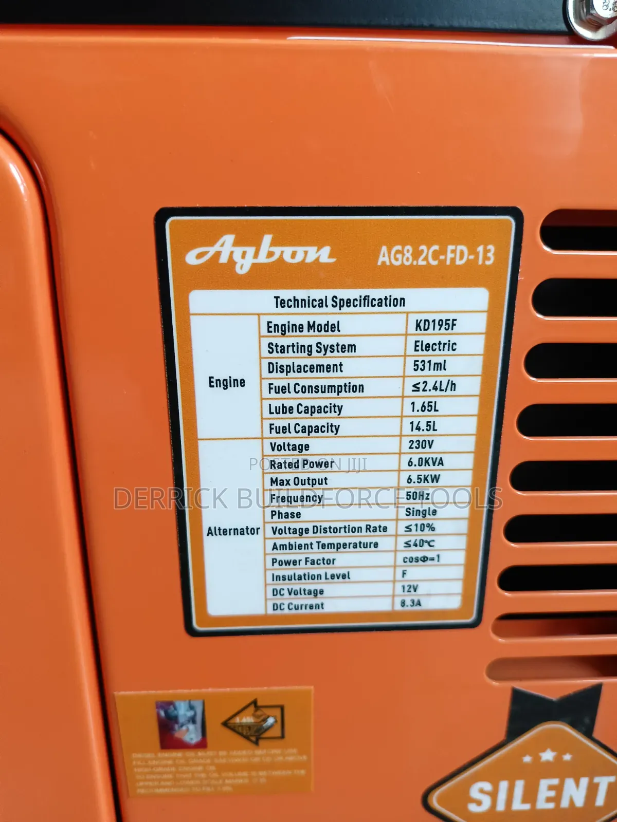 Agbon 7.5kva Super Silent Diesel Generator