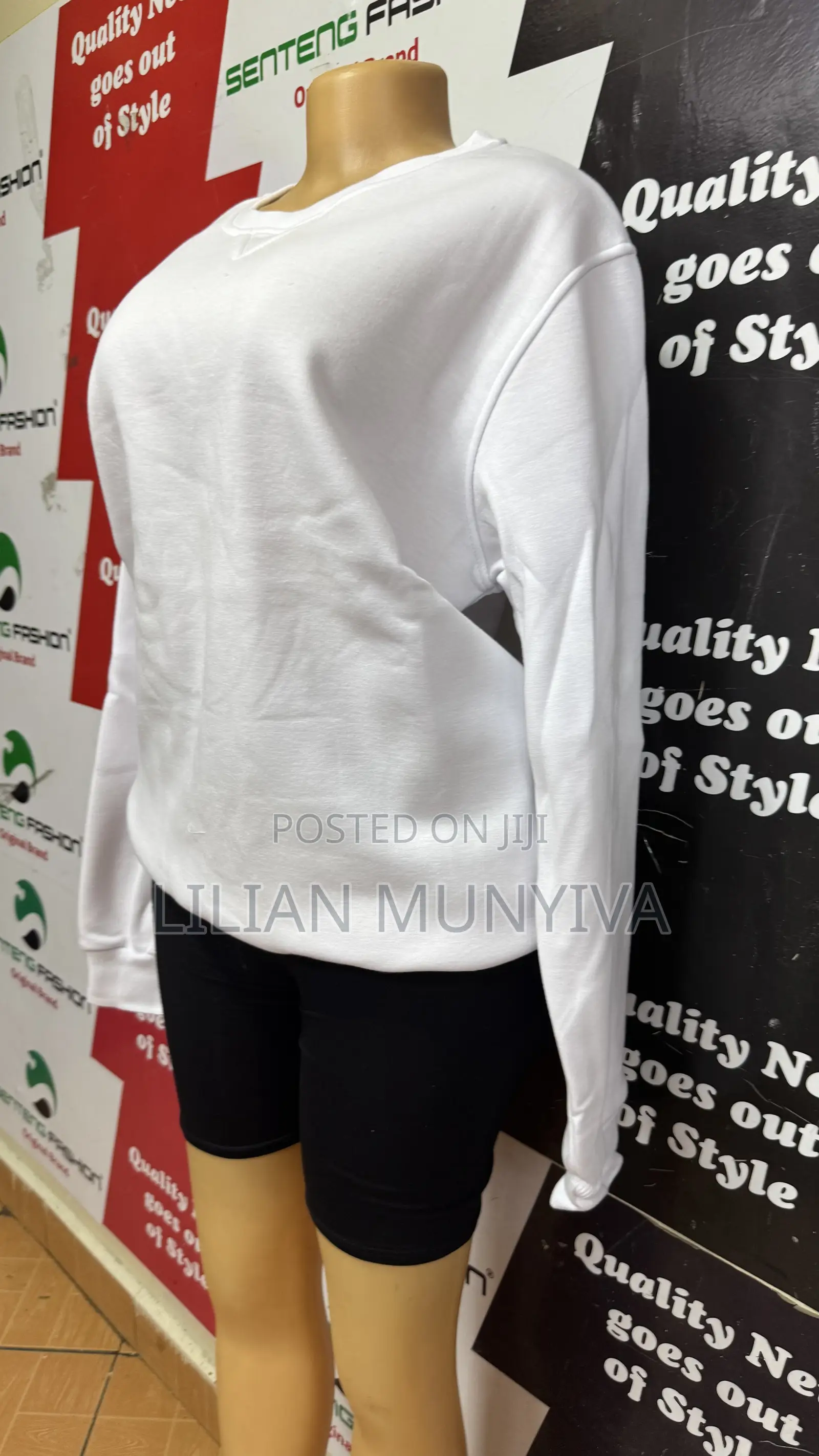 White Cotton Sweatshirts