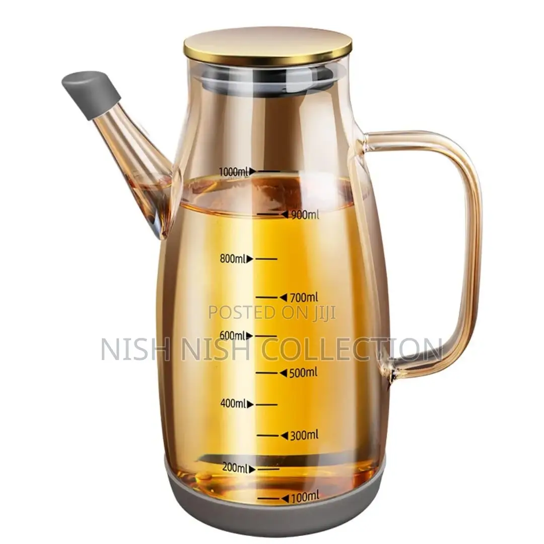 High Borosilicate Glass Oil Bottle With Silicone Base