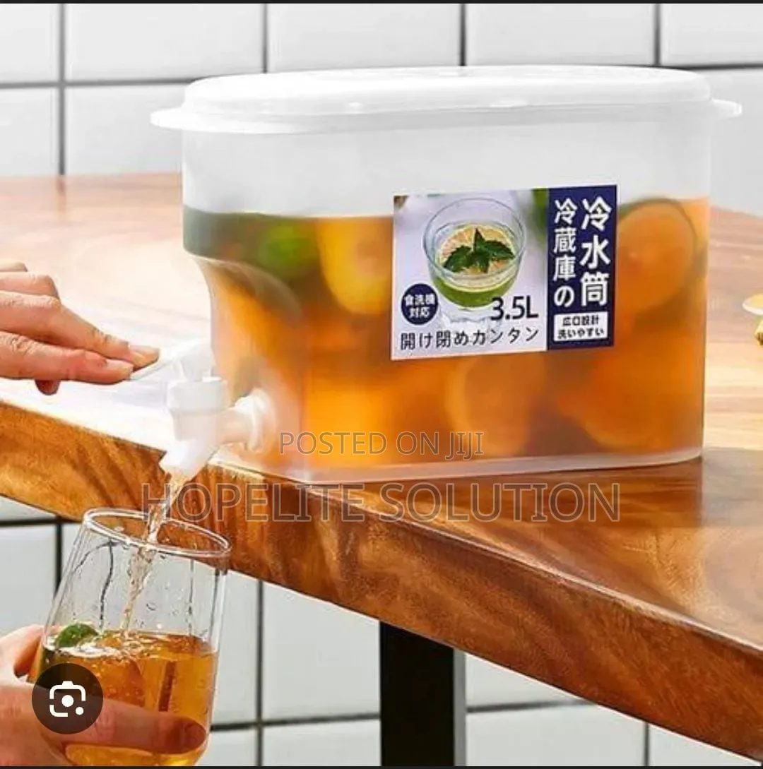 3.5l Table Top or Fridge Juice Container With Dispenser Tap