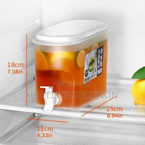 3.5l Table Top or Fridge Juice Container With Dispenser Tap