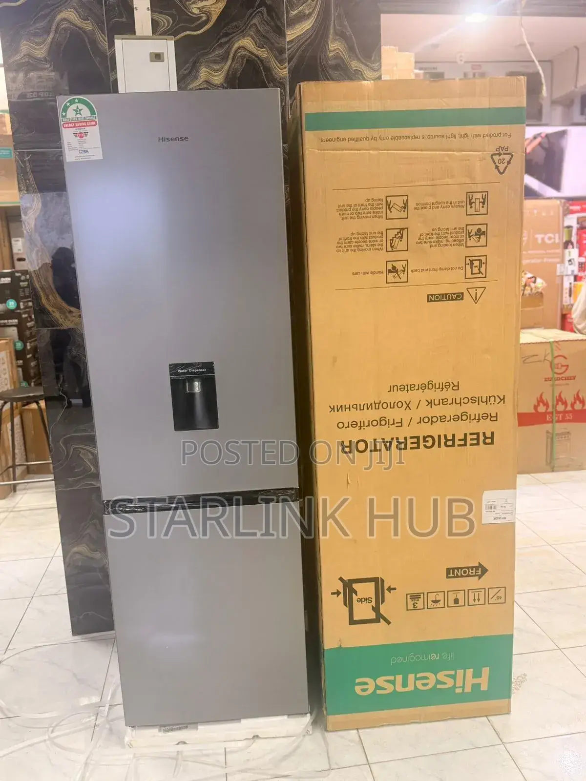 Hisense Fridge 268l Bottom Freezer Silver Ref265dr