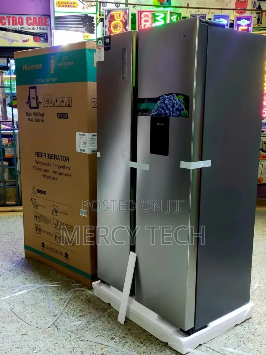 Hisense Side-by-Side 541 Litres Refrigerator With Water Dispenser
