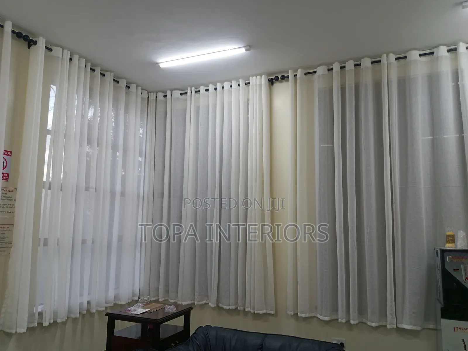 White Sheers for Living Room Window Treatment Transparent Curtains