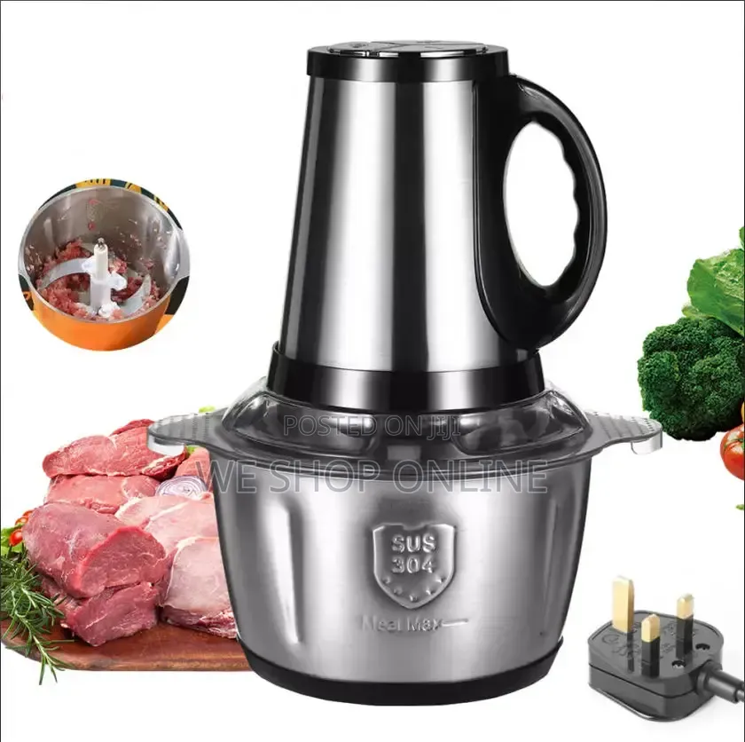 2ltr, 800w Stainless Steel Meat Blender Meat Mincer Grinder