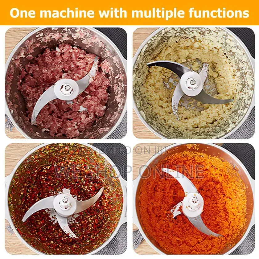 2ltr, 800w Stainless Steel Meat Blender Meat Mincer Grinder