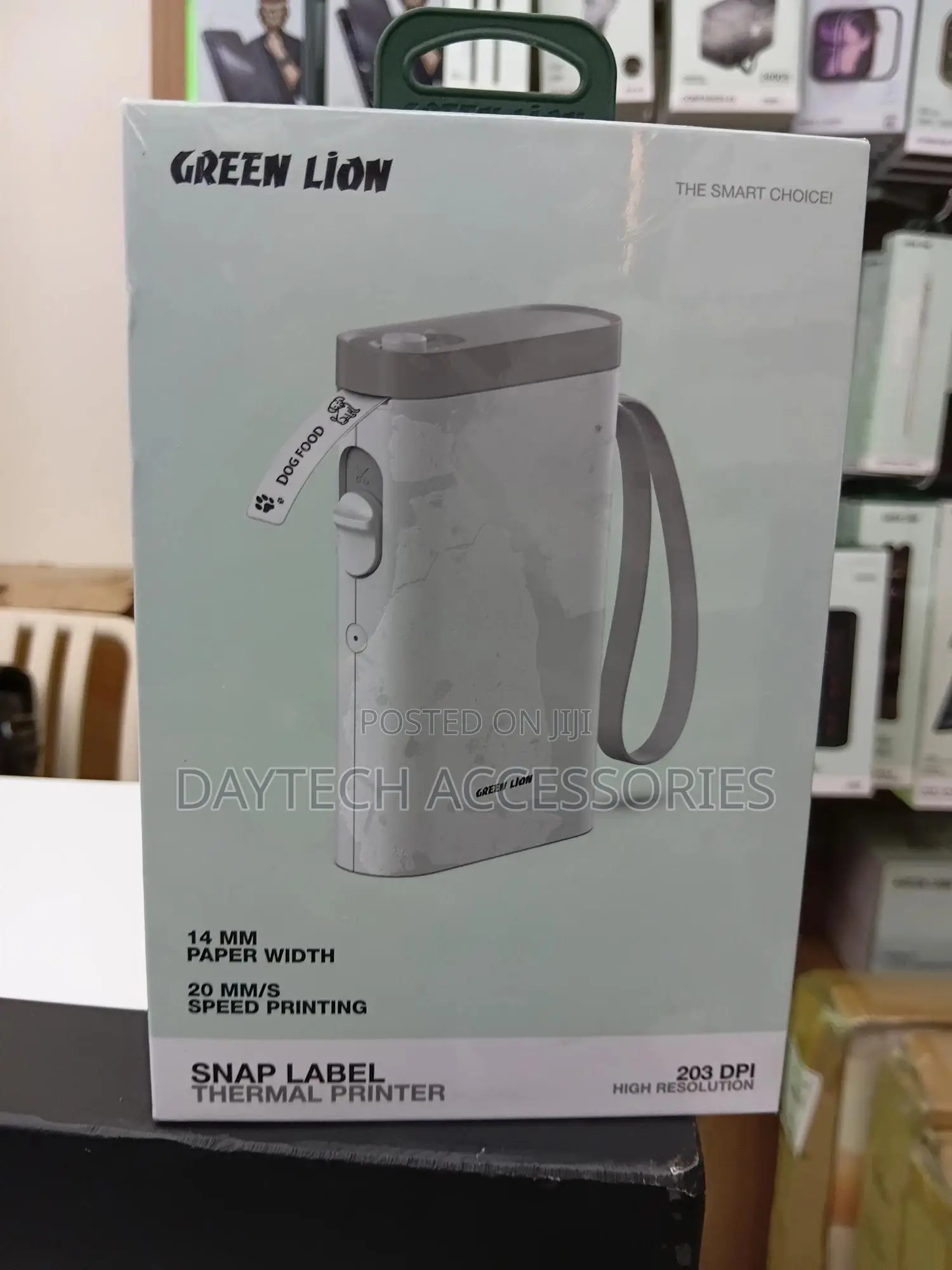 Green Lion Snap Label Thermal Printer 14mm (With Extra Roll)