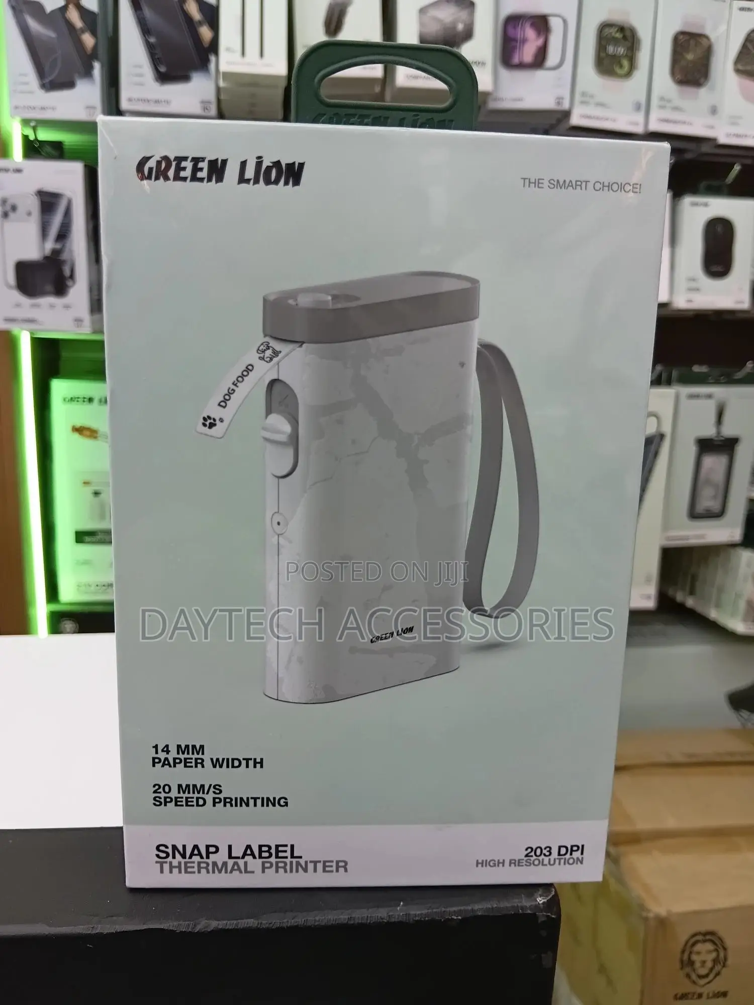 Green Lion Snap Label Thermal Printer 14mm (With Extra Roll)