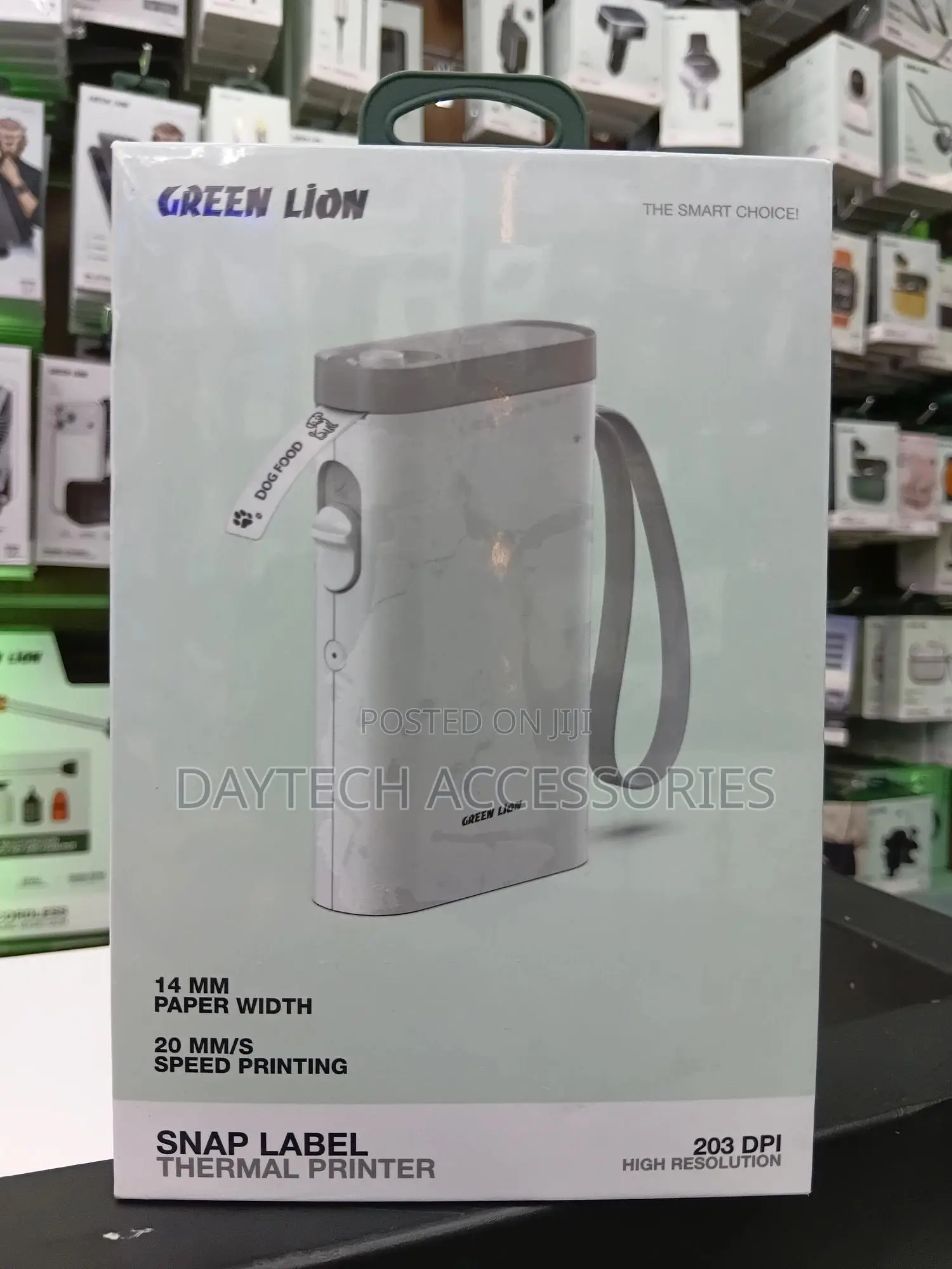 Green Lion Snap Label Thermal Printer 14mm (With Extra Roll)