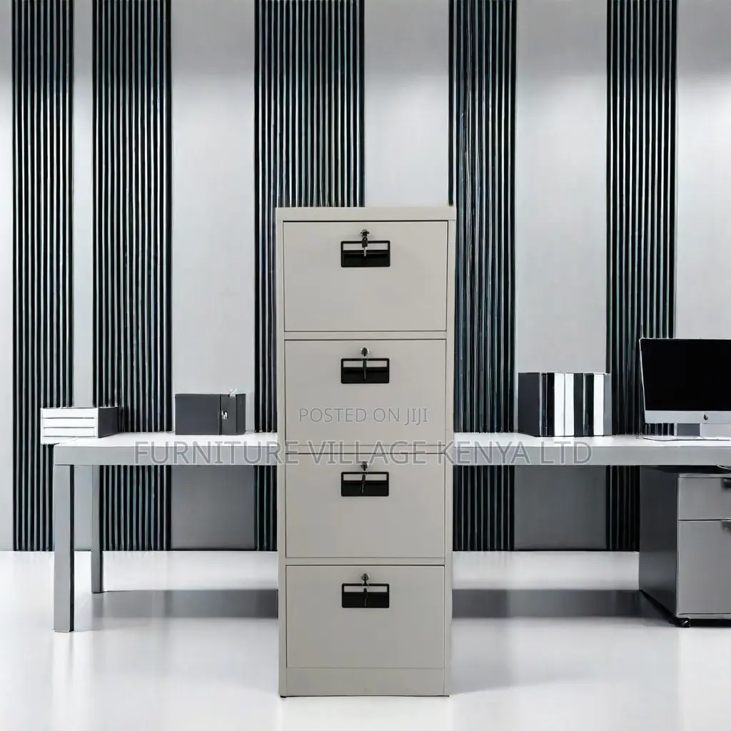 4-Drawer Modern Locker Cabinet With 4-Keys