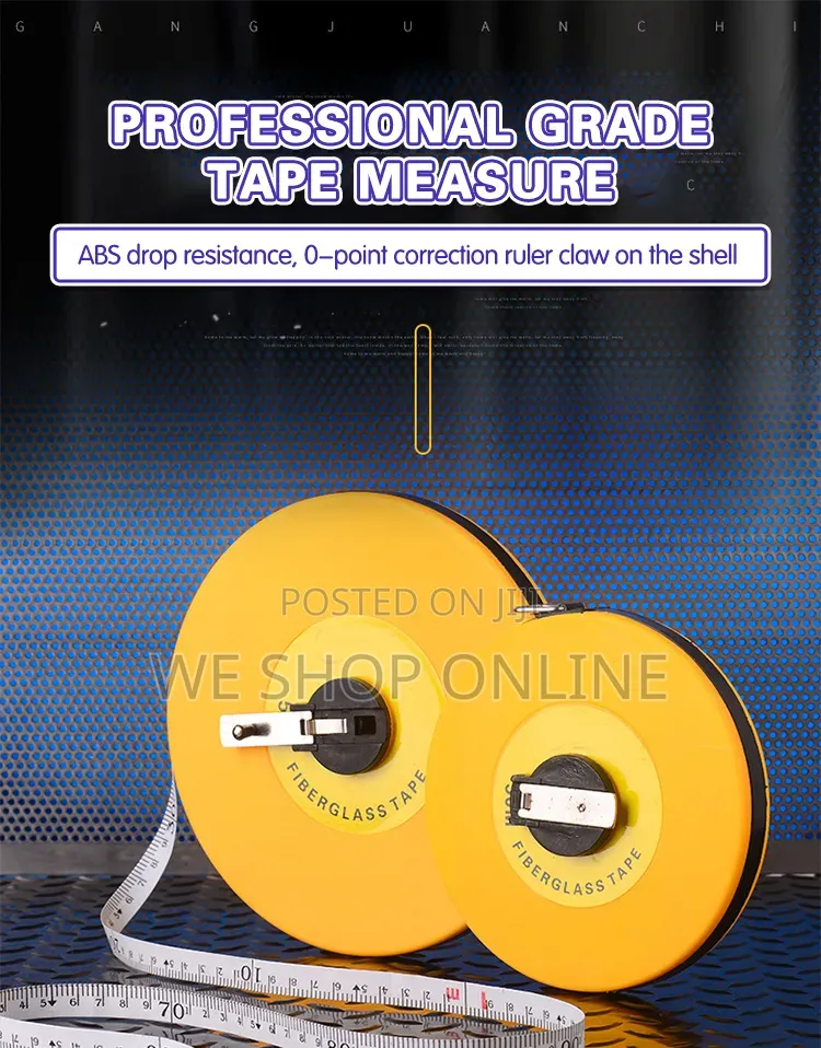 50m/100m Fibreglass Measuring Tape
