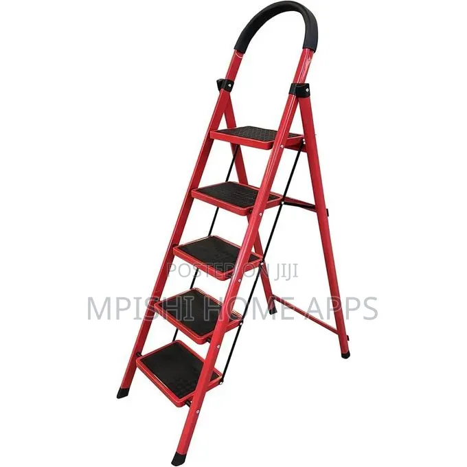 5-Step Metal Ladder With Non-Slip Steps