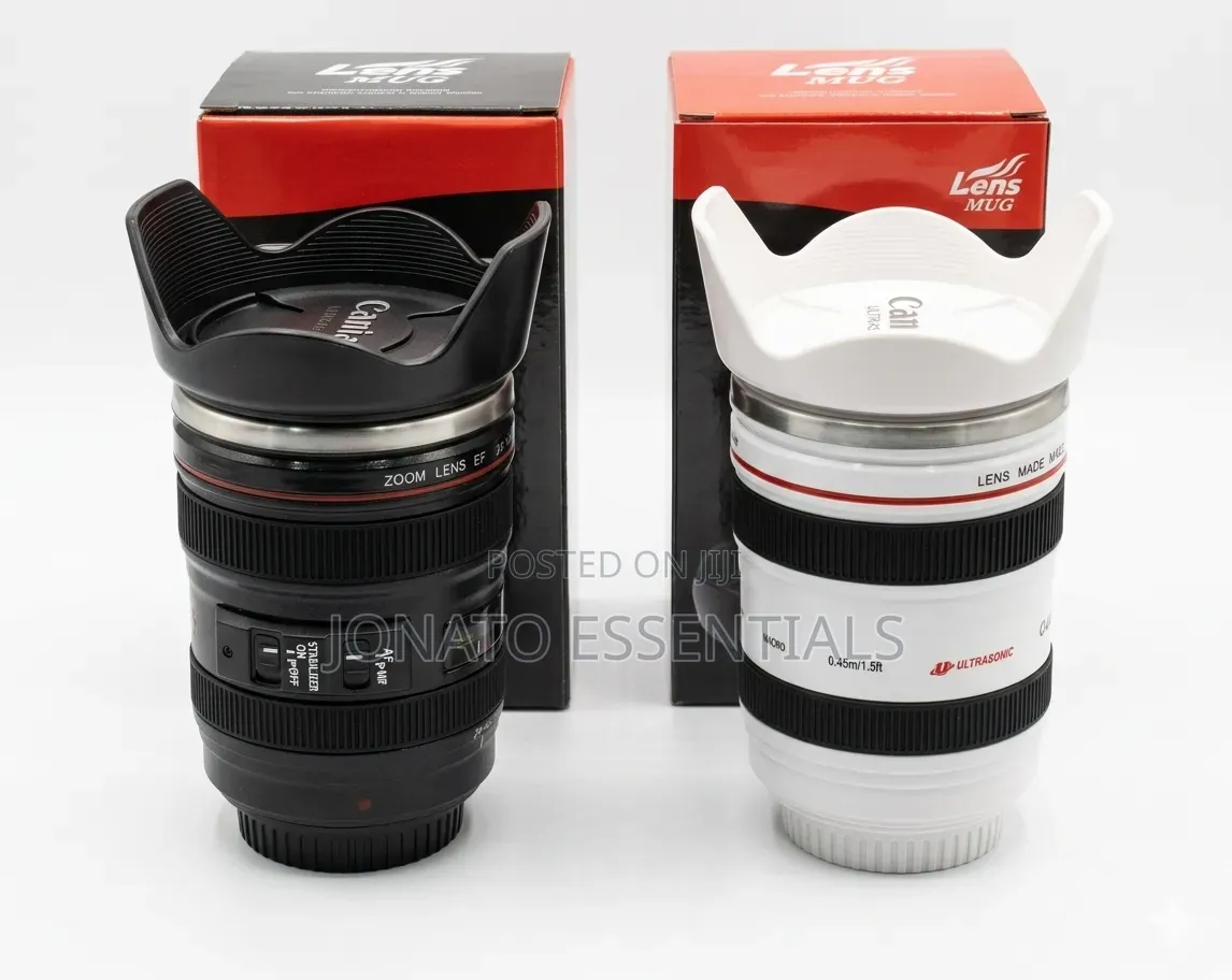 Camera Lens Mug Stainless Steel Insulated Thermos Cup