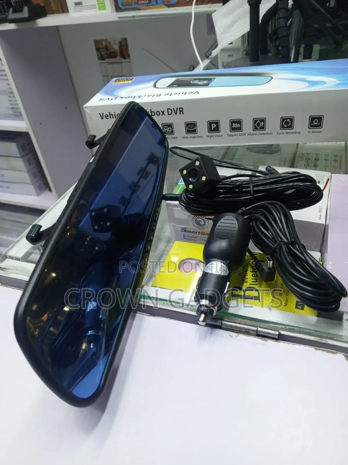 1080p Rearview Mirror Dash Camera G-Sensor Car DVR Cam