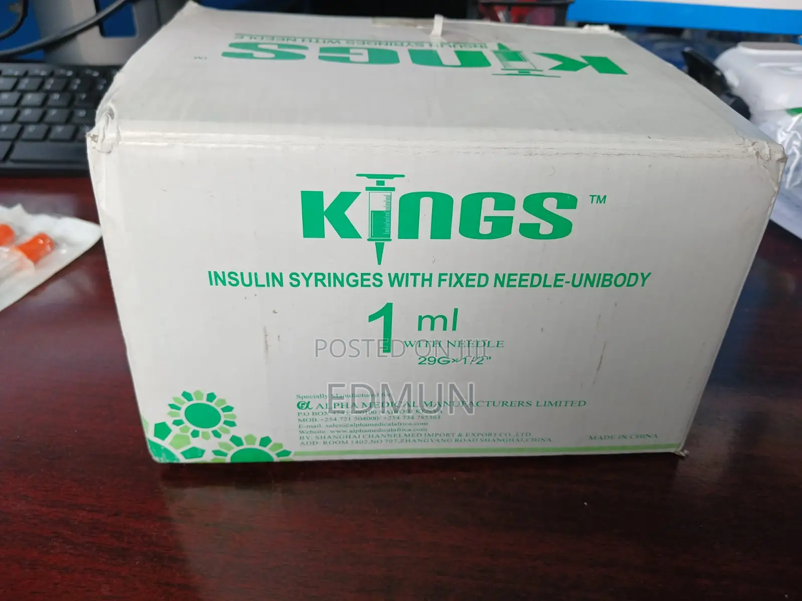 Insulin Syringes With Fixed Needle-Unbody