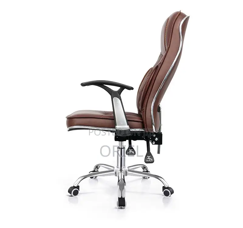 Office Chair : Generic Brown Office Leather Chair