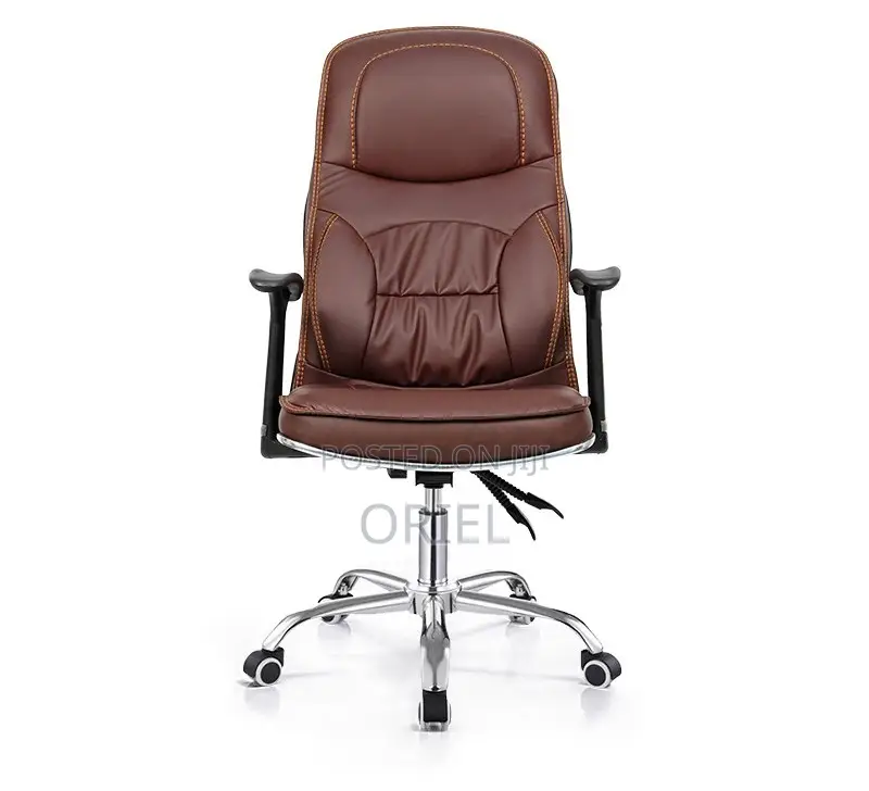 Office Chair : Generic Brown Office Leather Chair