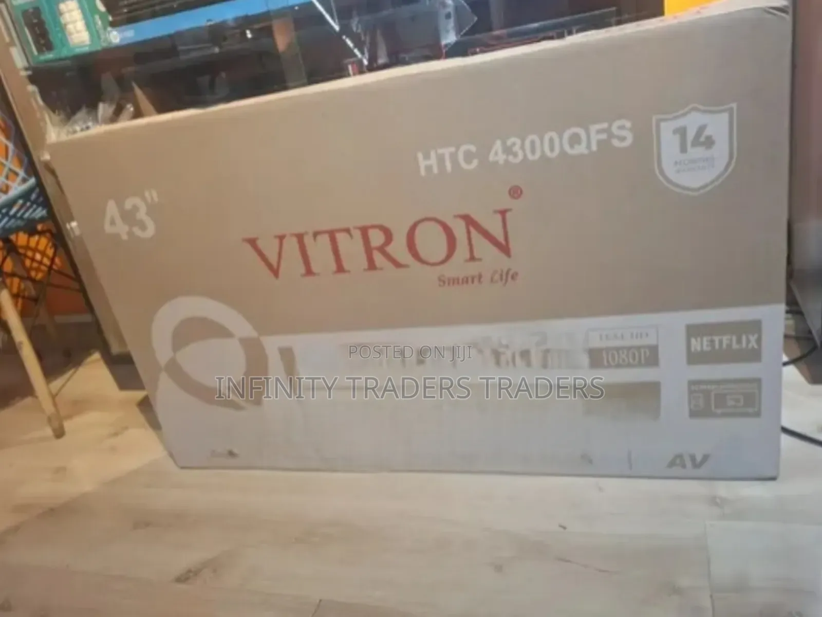 Vitron 43" Qled Smart Android Frameless