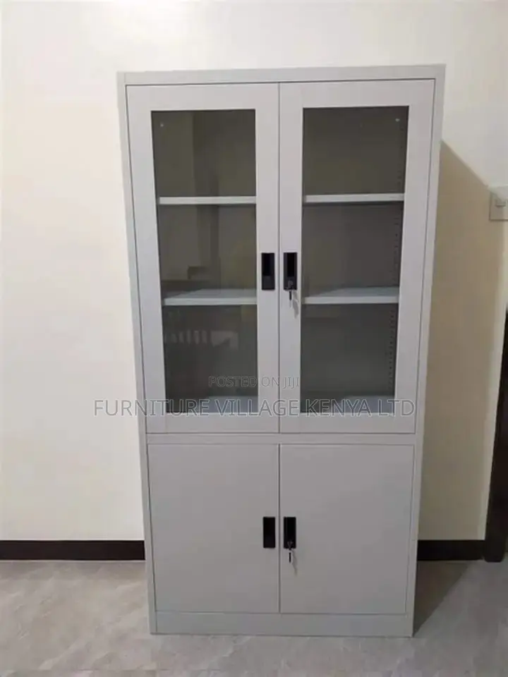 2-Swing Door Half Glass File/Document Cabinet