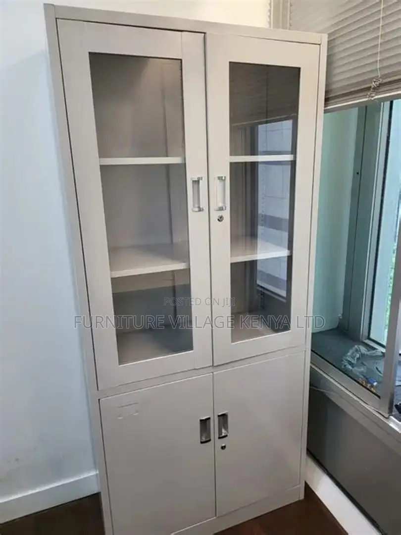 2-Swing Door Half Glass File/Document Cabinet