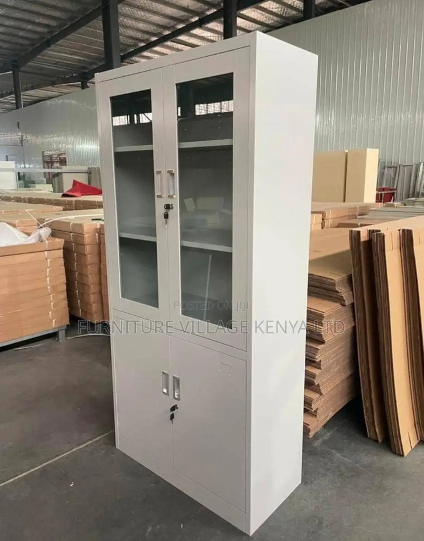 2-Swing Door Half Glass File/Document Cabinet