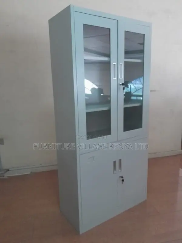 2-Swing Door Half Glass File/Document Cabinet