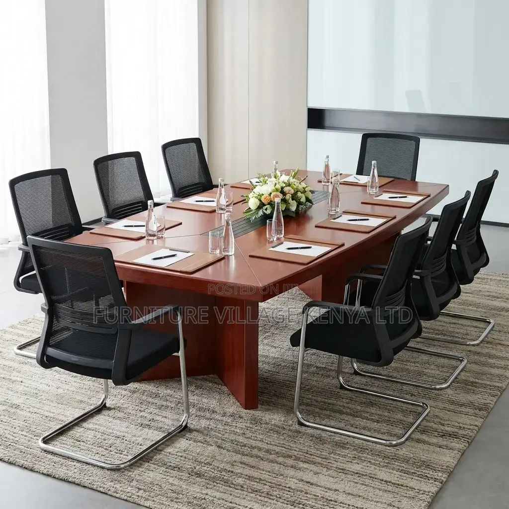14-Seater Mahogany Meeting Conference Table