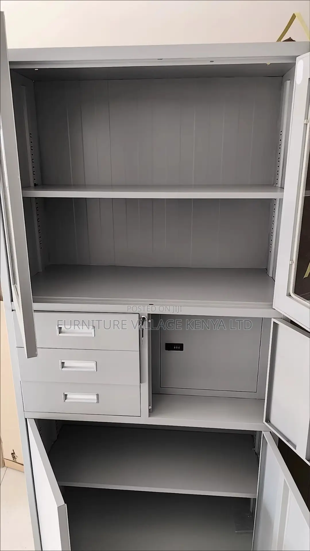 Steel 2-Swing Door Document Safe Cabinet